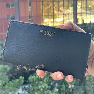 Kate Spade Cameron Black Slim Wallet